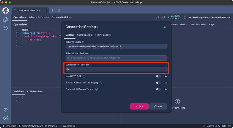 Subscription protocol